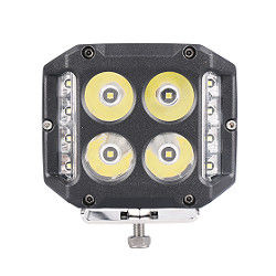 Geniş Açı Küp Yan Atıcı LED Bölmeleri Çift Renkli Strobe 56w 2400lm