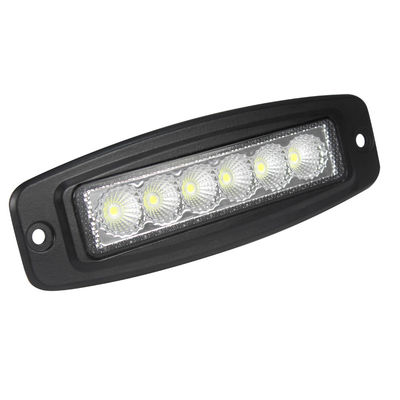 6 İnç 6pcs * 3w Bridgelux Ultra İnce LED Bar Motosiklet İçin Gömme Montaj Taşkın Işını