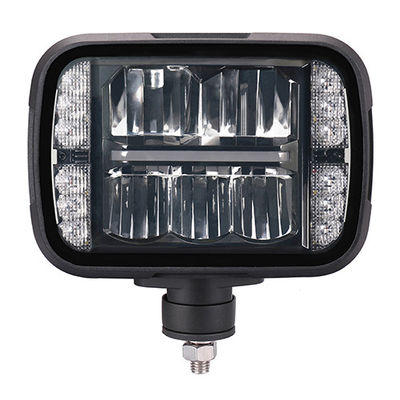 Siyah SAE 5 X 7 LED Kar Pulluk Farları 30W 6000K Uzun Kısa Far