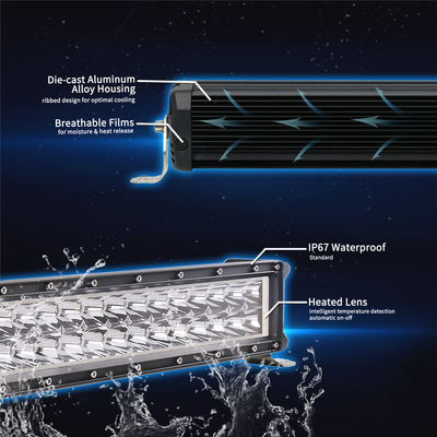 76cm 204W Araba LED Işık Çubuğu Emark Osram LED Barlar Isıtma Lensi