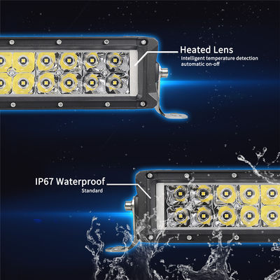 Otomatik 4x4 IP67 Çift Sıralı LED Işık Çubuğu 288W DC 24V PC Lens OSRAM Çipi