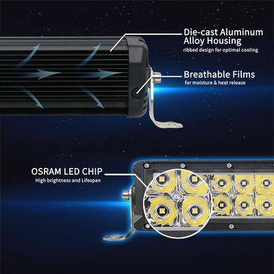 Çift Sıralı Led Işık Çubuğu OSRAM LED Çip Kamyon Işık Çubuğu Offroad Aydınlatma Sistemi