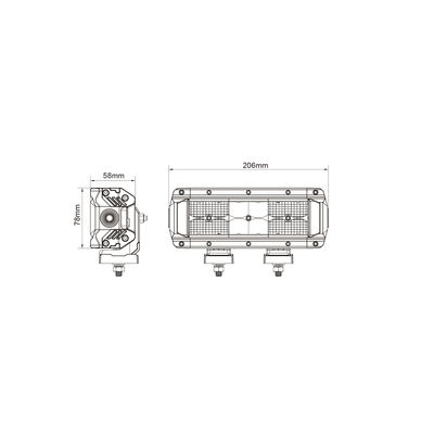 EMC Off Road Pick Up Osram Led Işık Çubuğu Combo 213w Braketli