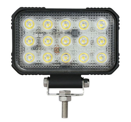 Motosiklet 75W Dikdörtgen Led Taşkın Işık Çift Montajlı IP67 IP69K