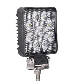 Offroad 9W Saf Beyaz Kare LED Çalışma Sel Işıkları 12V Suya Dayanıklı