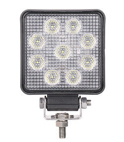 Offroad 9W Saf Beyaz Kare LED Çalışma Sel Işıkları 12V Suya Dayanıklı