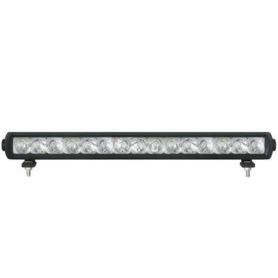 UTV Spot Işın İnce Tek Sıra LED Işık Çubuğu Braketli 20 İnç 45W IP69K