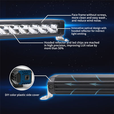 Araç 45mm İnce Tek Sıra LED Işık Çubuğu 6pcs * 3w Osram Anti Shock ODM OEM