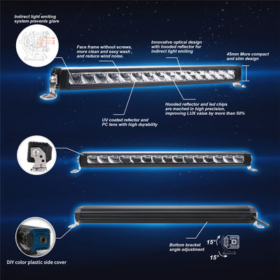 51 İnç 117W Autodrive LED Combo Işık Çubuğu ve Alüminyum Ekstrüzyon Braketleri