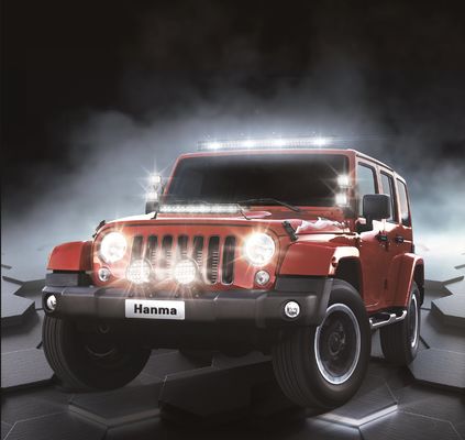 IP67 SUV UTV Sürüş 7 İnç Yuvarlak LED Offroad Işıkları Yüksek Güç 45W 4050lm