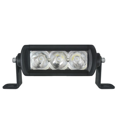 9W 5.5in Süper İnce Tek Sıra Led Bar 4x4 DC 30V