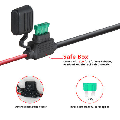 Araba Off Road Işık Otomotiv Kablo Demeti Suya Dayanıklı 10ft 14AWG ODM