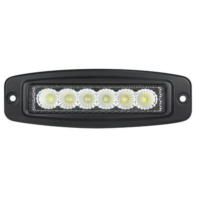 6 İnç 6pcs * 3w Bridgelux Ultra İnce LED Bar Motosiklet İçin Gömme Montaj Taşkın Işını