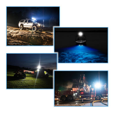 6 İnç 6pcs * 3w Bridgelux Ultra İnce LED Bar Motosiklet İçin Gömme Montaj Taşkın Işını