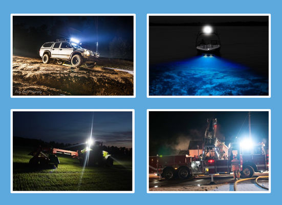 2 ADET EMC Off Road LED Çalışma Sel Işıkları ATV SUV UTV için 54W R10