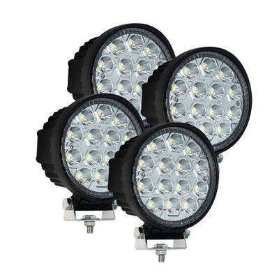 Mühendislik Makineleri için 4PCS Yuvarlak Spot LED Çalışma Işığı 42W