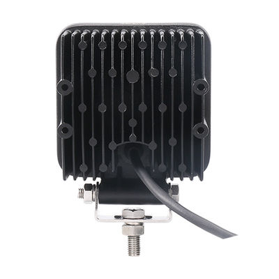 IP69K 48W Spot Işın LED Işıkları Siyah Kare Off Road Çalışma Lambası