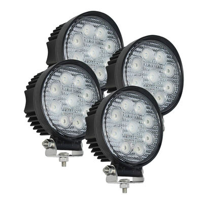 2160lm Yuvarlak LED Çalışma Sel Işıkları 27W Sanayi Madenciliği Offroad Aydınlatma